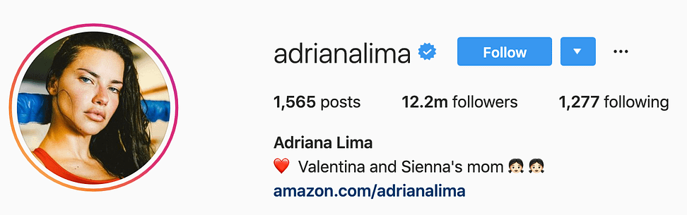 @adrianalima top instagram models