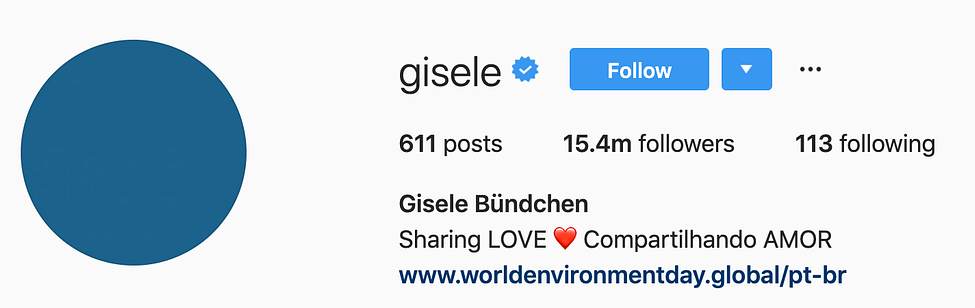 @gisele top instagram models